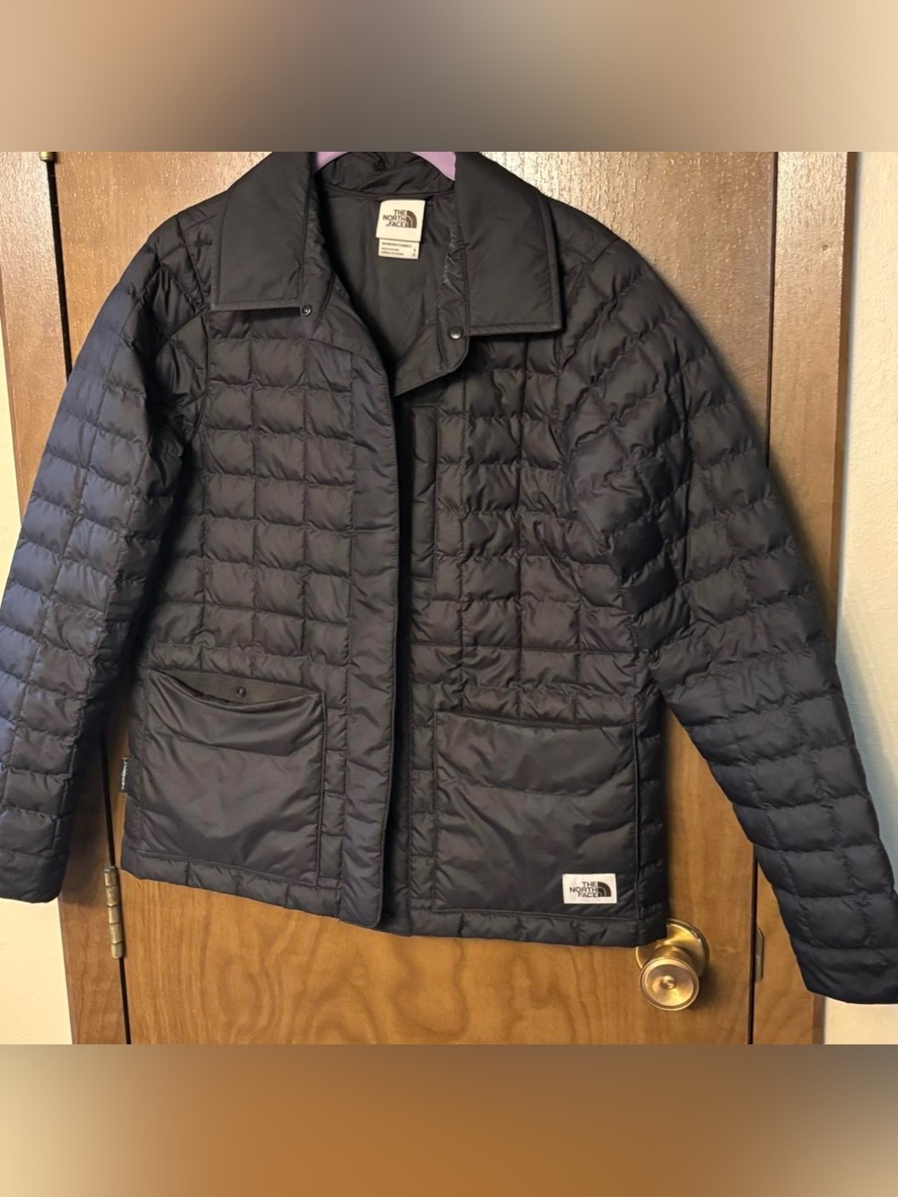 The North Face Vintage Black Thermoball Eco Snap Pufferjacket